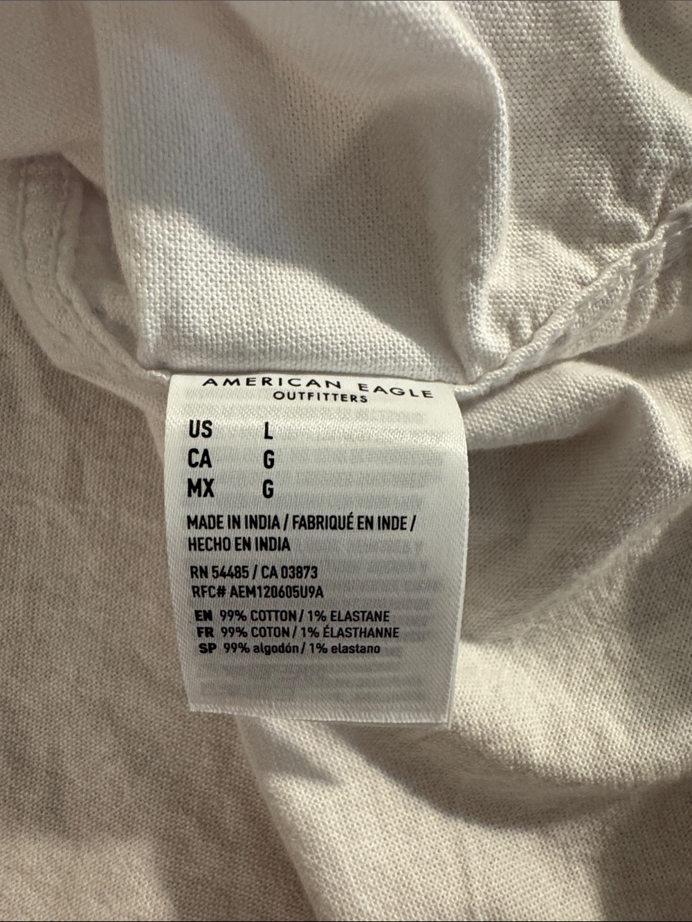 American Eagle Outfitters White Short-Sleeve Button-Down Shirt - Picture 3 of 4